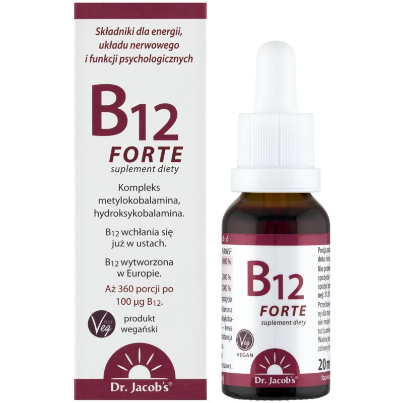 Witamina B12 DR. JACOB'S Forte (20 ml)