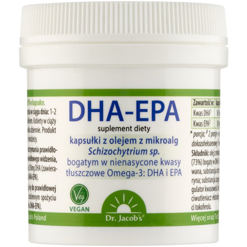 Kwasy Omega-3 DR. JACOB'S DHA-EPA (60 kapsułek)