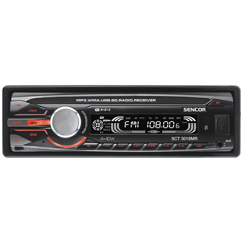 Sencor Radio samochodowe z pilotem SCT 3018MR Moc4x40W,USB/SD/MMC
