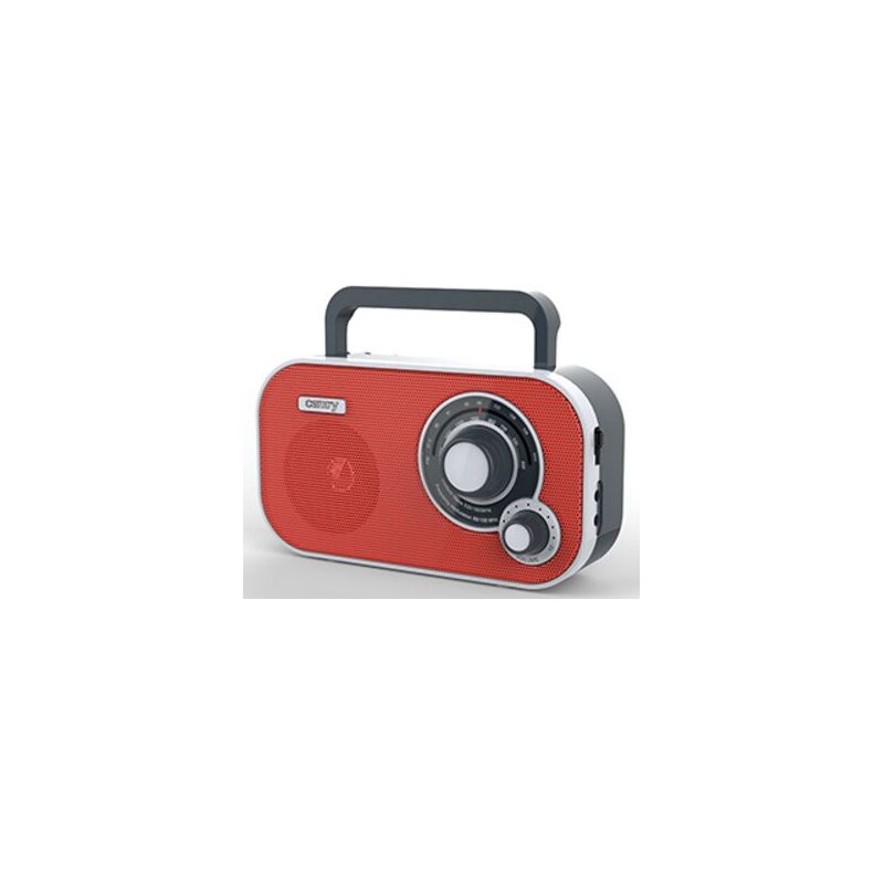 Radio CAMRY CR 1140 Czerwone, Przenośne, Analogowe, Tuner FM/AM, Wyjście Słuchawkowe Mini-Jack, Zasilanie Bateryjno-Sieciowe