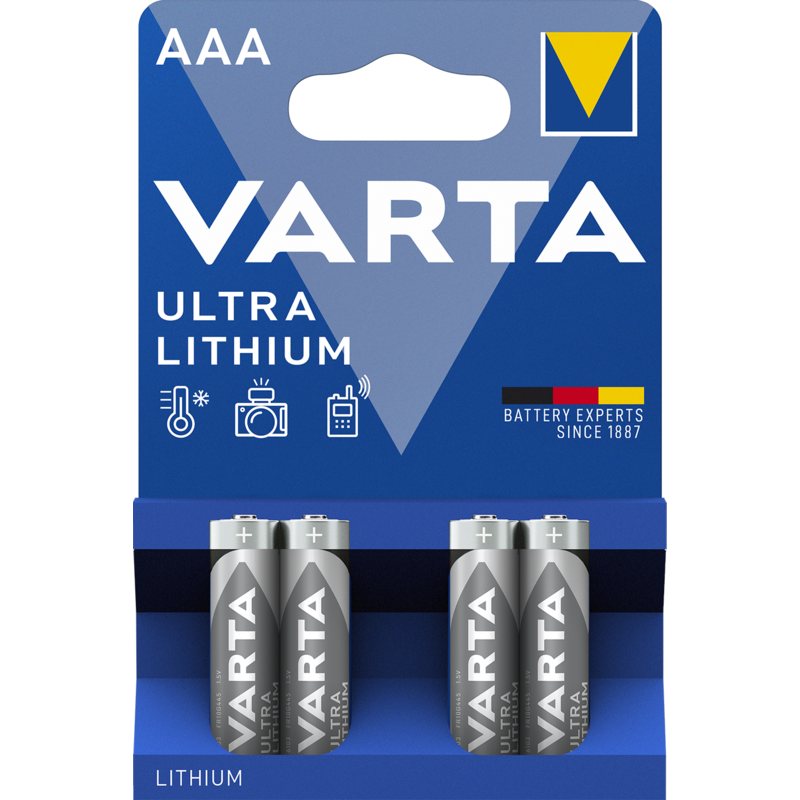 Baterie AAA LR3 VARTA Ultra Lithium (4 szt.)
