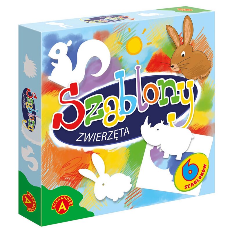 Gra towarzyska ALEXANDER Szablony Zwierzęta X2767