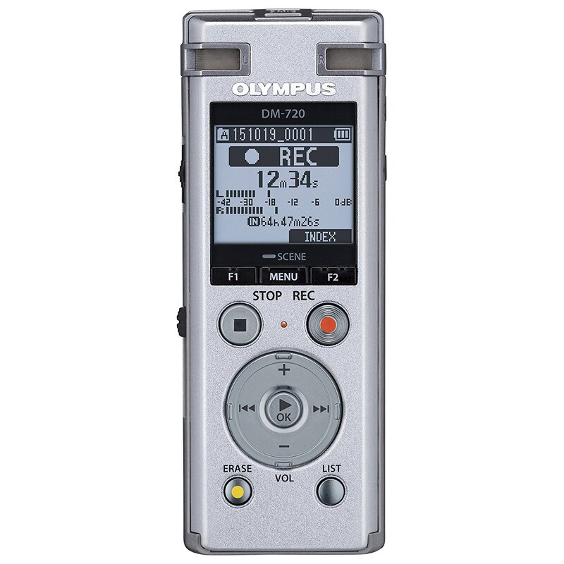 Dyktafon OLYMPUS DM-720 Srebrny