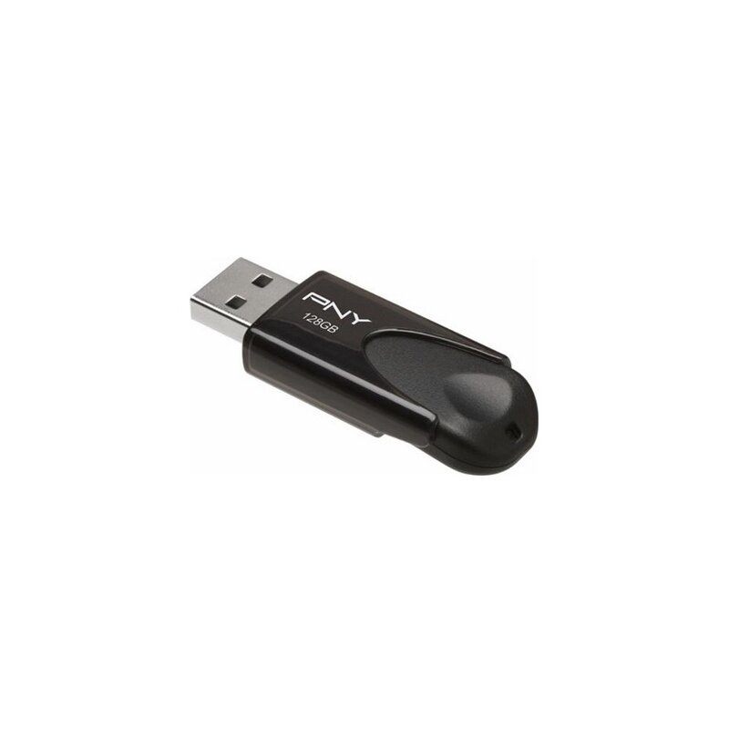 Pendrive PNY Attaché 4 128GB, USB 2.0, Odczyt 25 MB/s, Zapis 8 MB/s Czarny