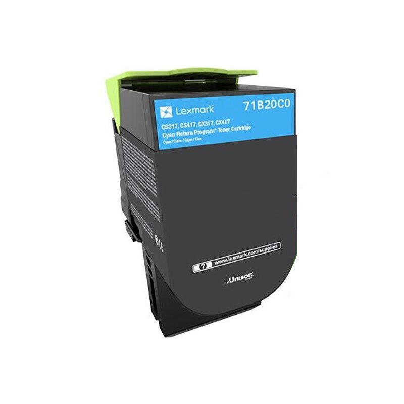 Toner LEXMARK 71B20C0 Cyjan