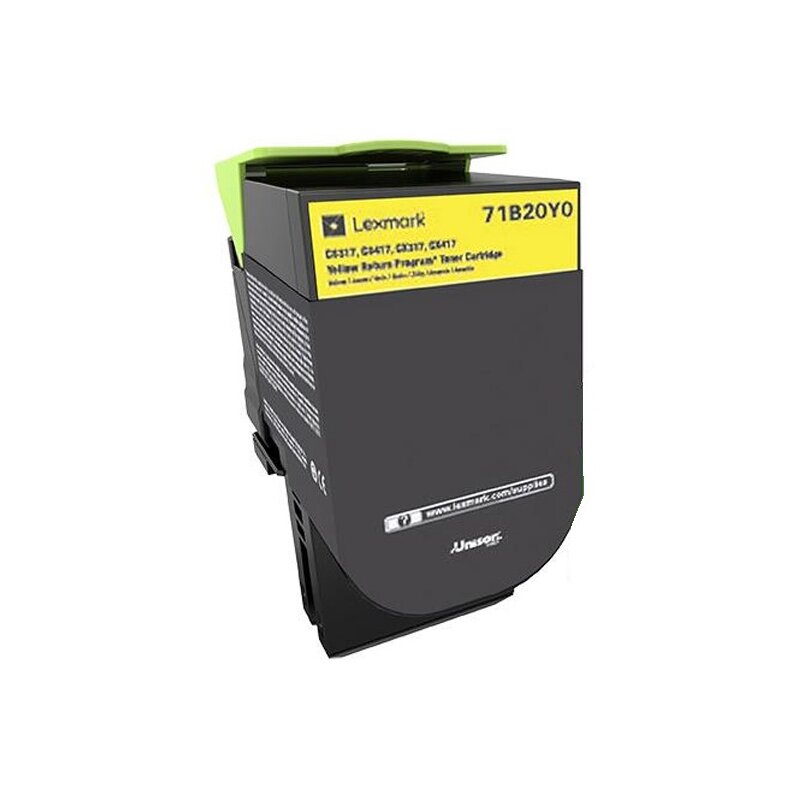 Toner LEXMARK 71B20Y0 Żółty