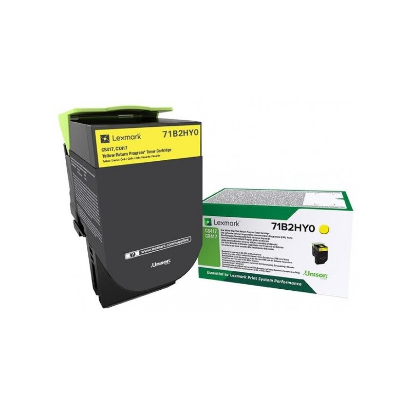 Toner LEXMARK 71B2HY0 Żółty