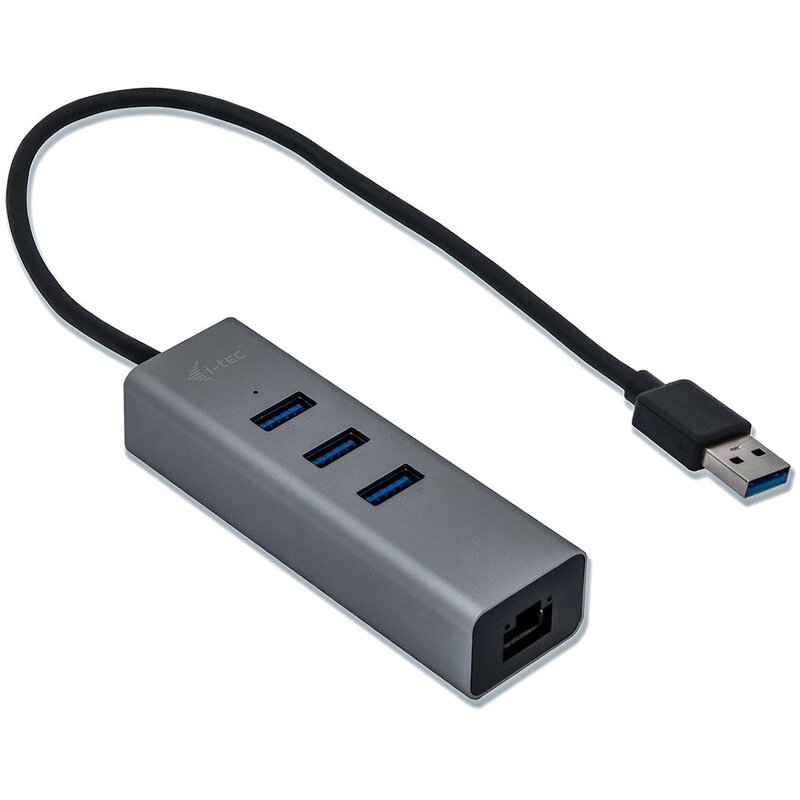 i-tec USB 3.0 Metal 3-portowy HUB z adapterem Gigabit Ethernet