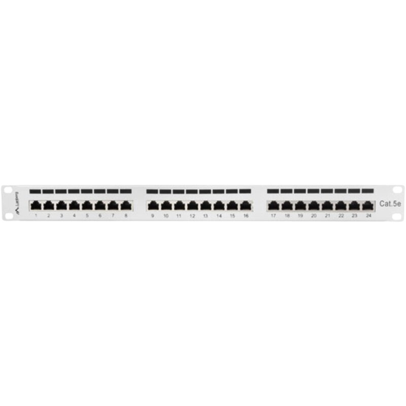 Lanberg PPS5-1024-S 24 PORT 1U 19" KAT.5E FTP Szary