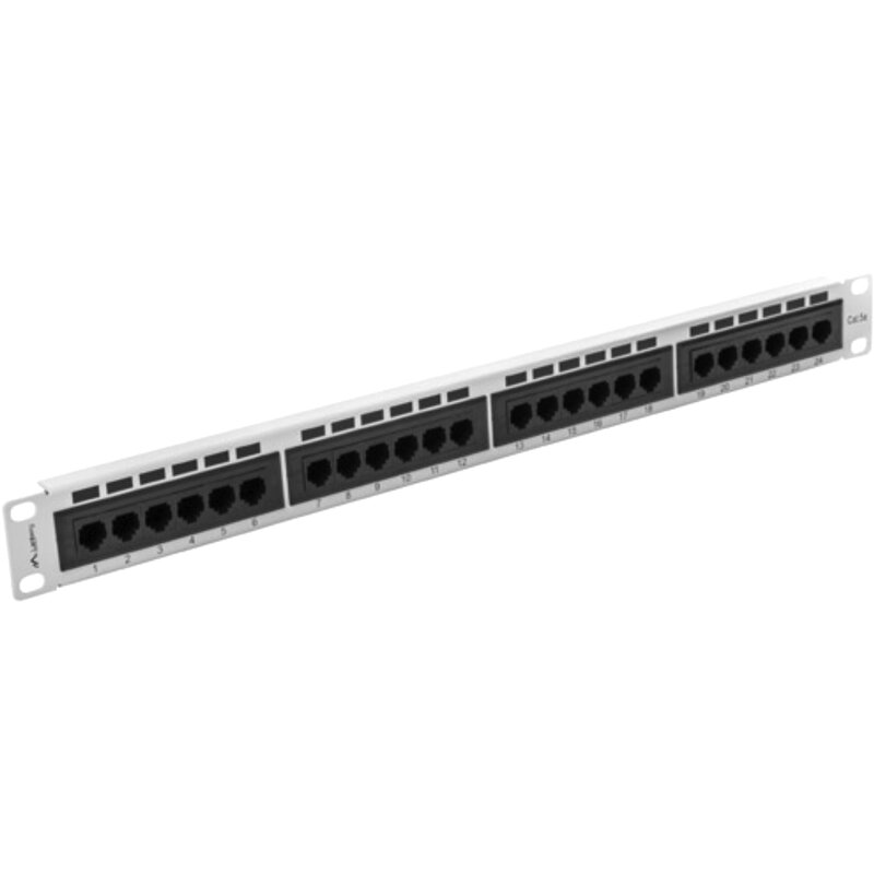 Lanberg PPU5-1024-S 24 PORT 1U 19" KAT.5E UTP Szary