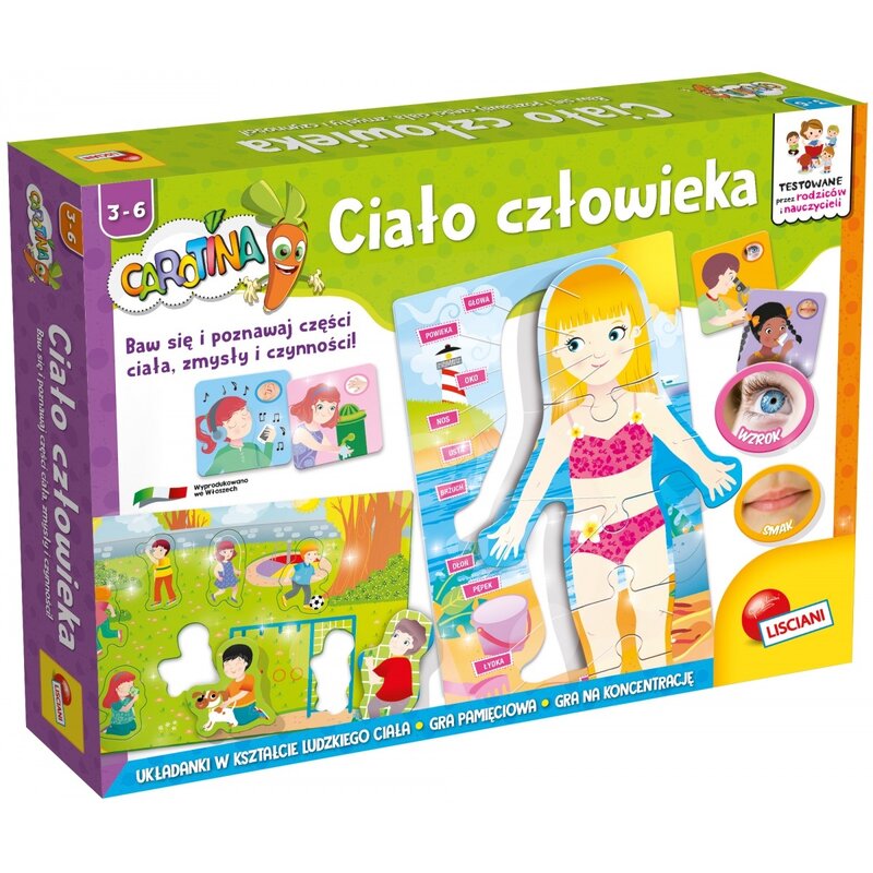 Gra edukacyjna LISCIANI Carotina Ciało człowieka 304-PL61167