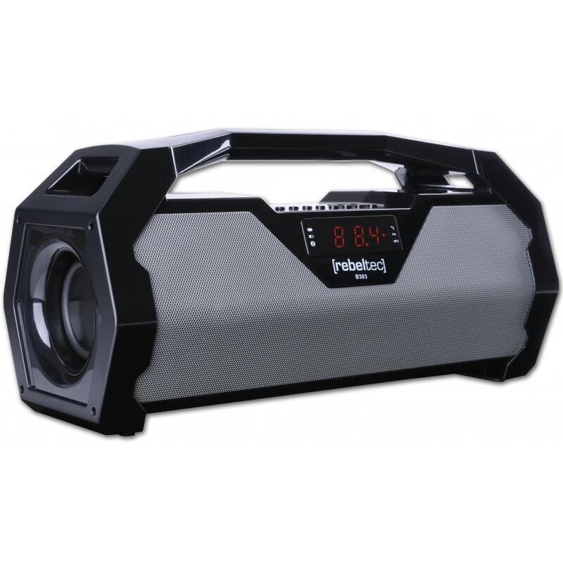 Głośnik mobilny REBELTEC SoundBox 400 Radio FM Czarno-szary