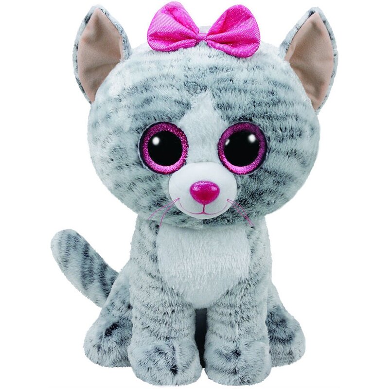 Maskotka TY Beanie Boos Kiki Szary kot 36838