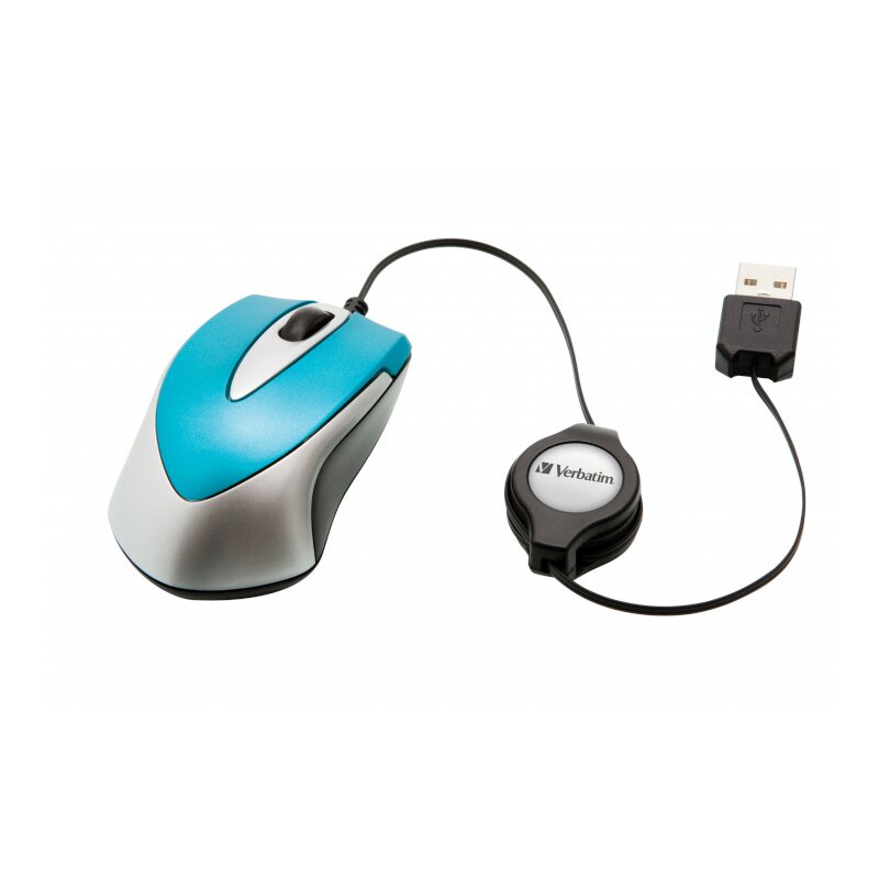 Mysz VERBATIM Go Mini Optical Travel Niebieski