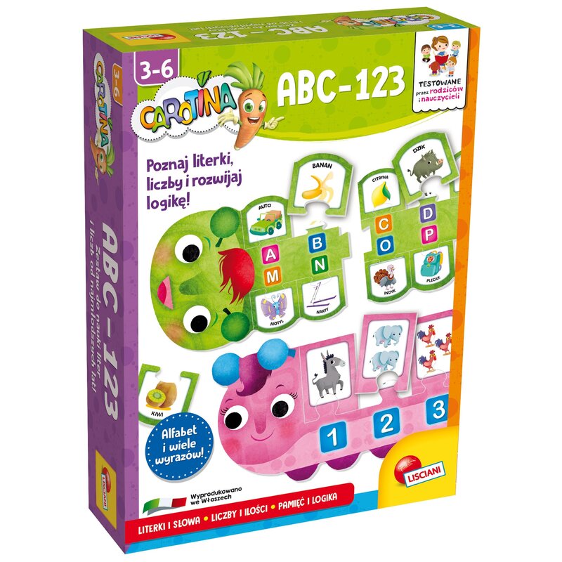 Gra edukacyjna LISCIANI Carotina ABC-123 304-PL61112