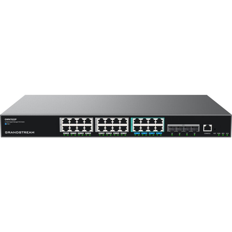 Switch GRANDSTREAM GWN7822P 2.5 Gigabit Ethernet, 28 portów, Funkcja PoE, Zarządzalny