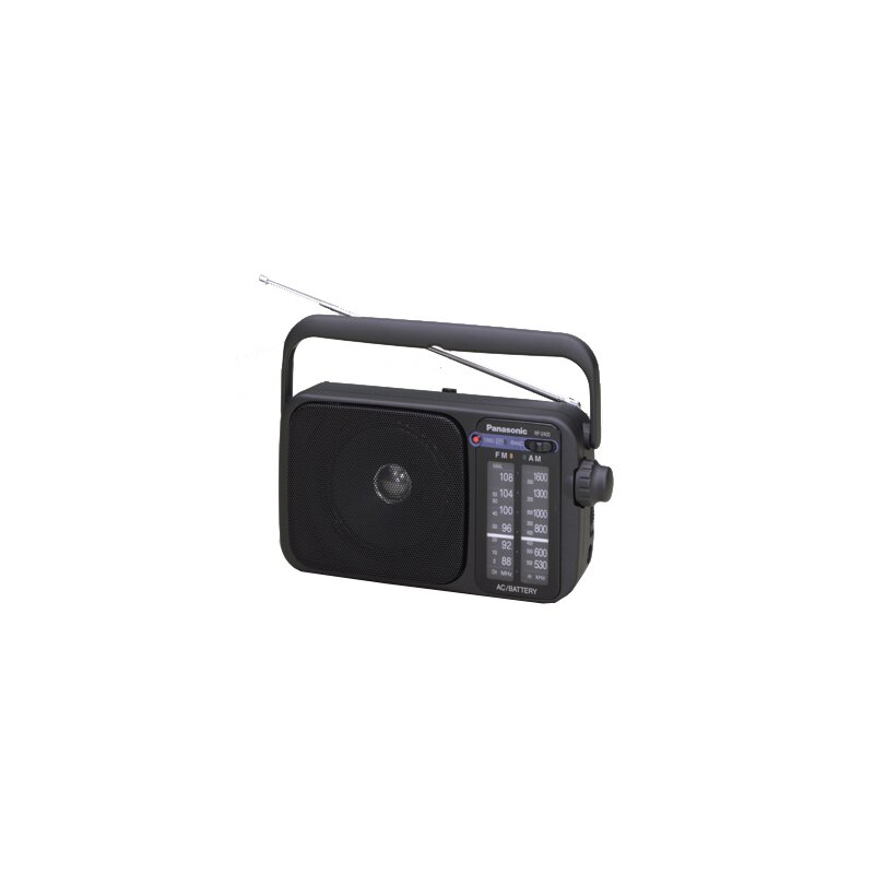 Radio PANASONIC RF-2400D Czarne, Przenośne, Analogowe, Tuner FM/AM, Wyjście Słuchawkowe Mini-Jack, Zasilanie Bateryjne