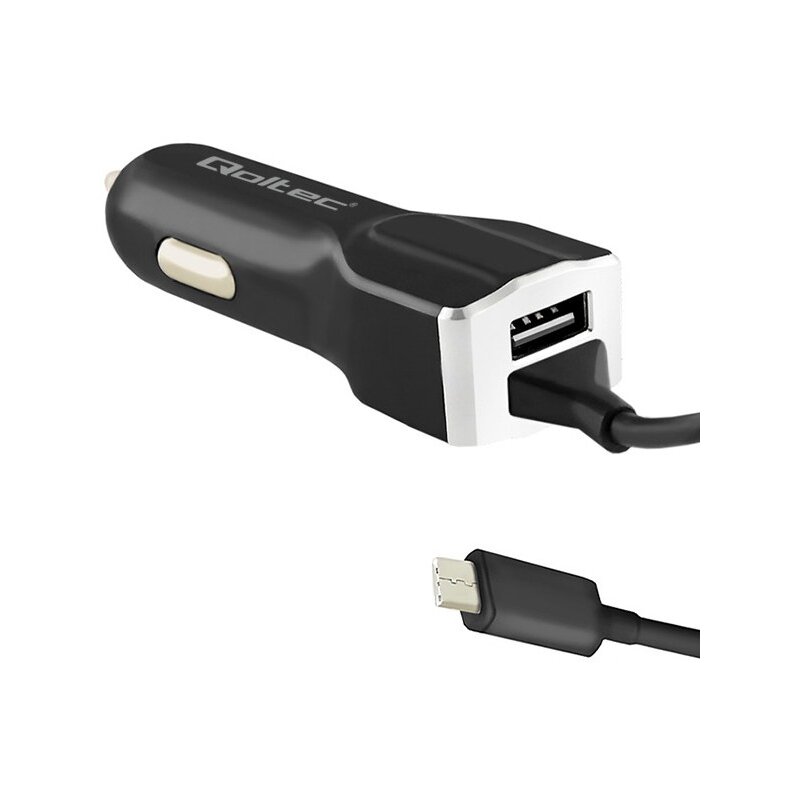 Ładowarka samochodowa QOLTEC 50143 17W Czarny