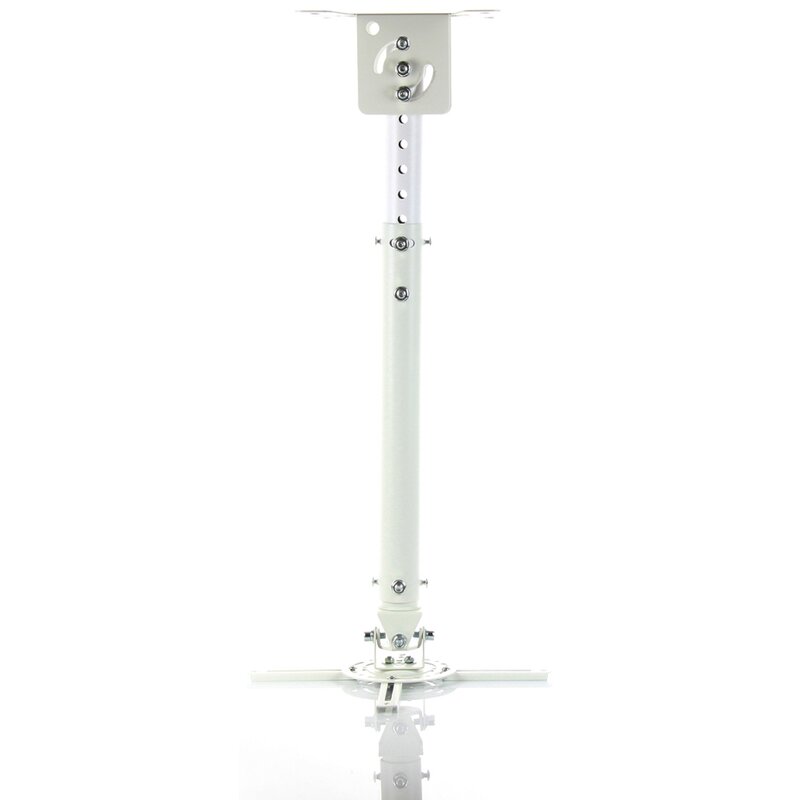 ART Uchwyt podwieszany 45-76cm do projektora P-107W 15KG Biały