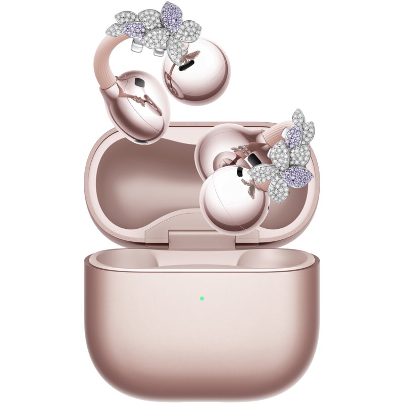 Słuchawki powietrzne HUAWEI FreeClip 2 Flower Edition + Drill Flower Różowe złoto