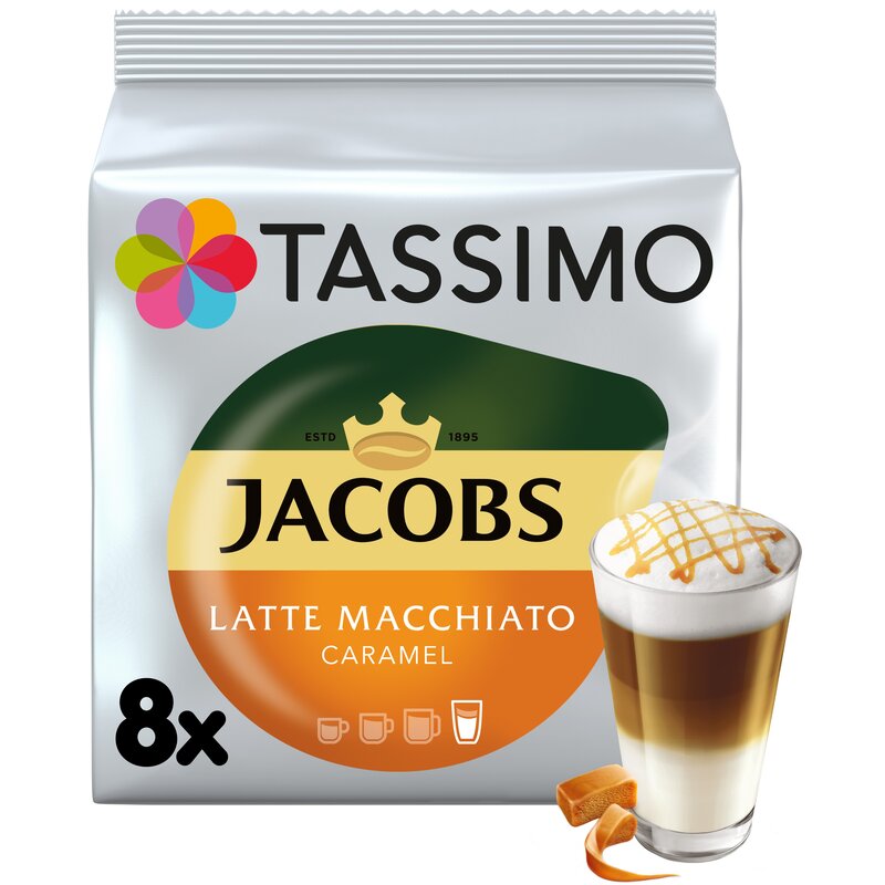 Kapsułki TASSIMO Jacobs Latte Macchiato Caramel do ekspresu Bosch Tassimo