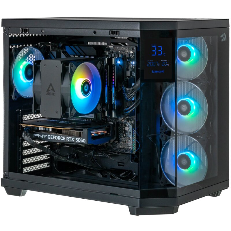 Komputer MAD DOG VISION-A04WR16WH R5-5500 16GB RAM 1TB SSD GeForce RTX5060 DLSS 4.5 Wi-Fi Windows 11 Home