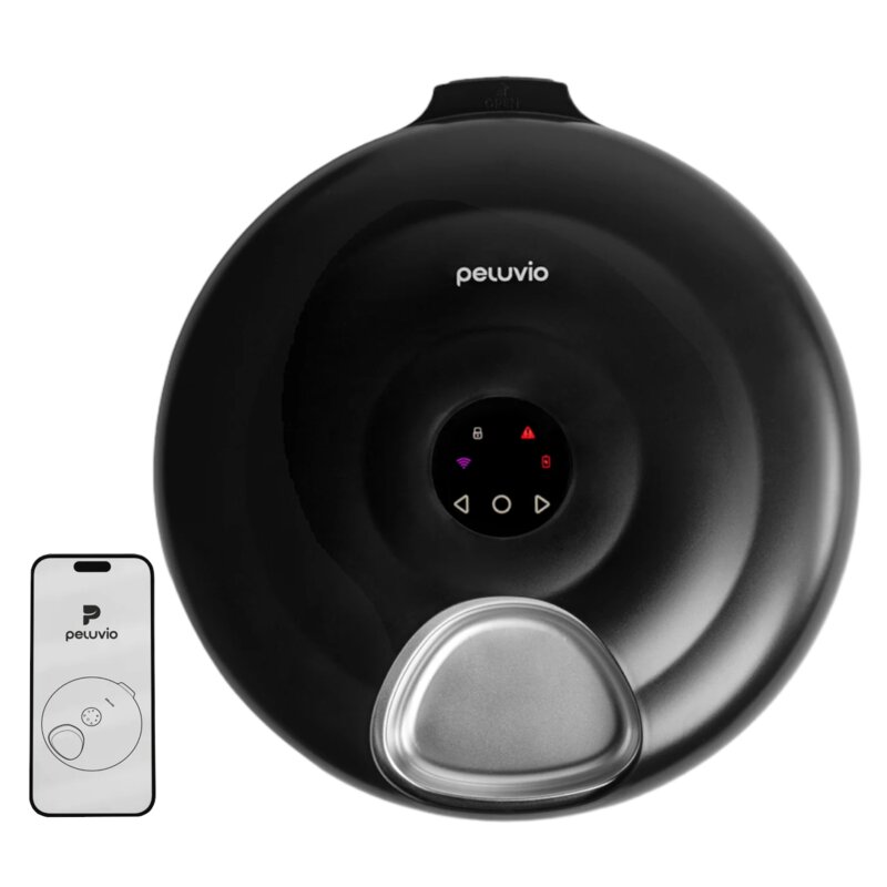 Dozownik karmy automatyczny PELUVIO Nube Czarny