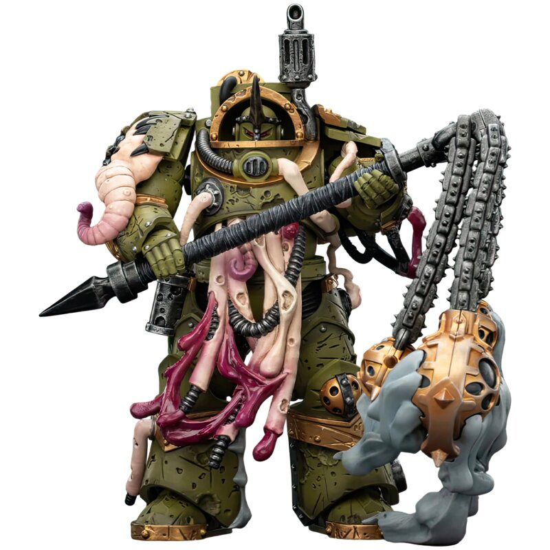 Joy Toy Warhammer 40k Death Guard Blightlord Terminator 2 with Flail of Corruption