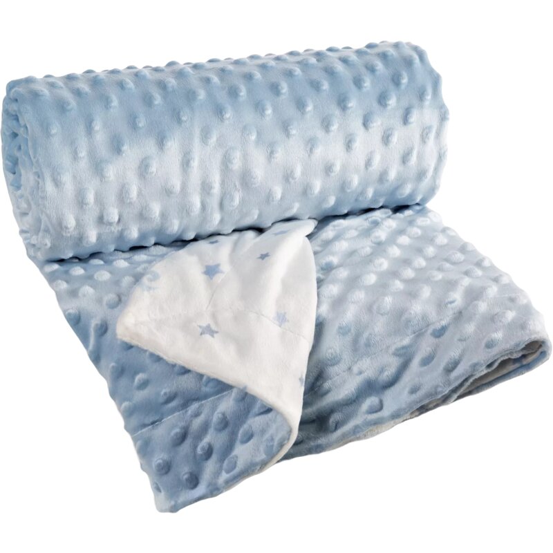 Koc EUROFIRANY Baby 5 Pierre Cardin 110 x 140 cm Niebiesko-kremowy