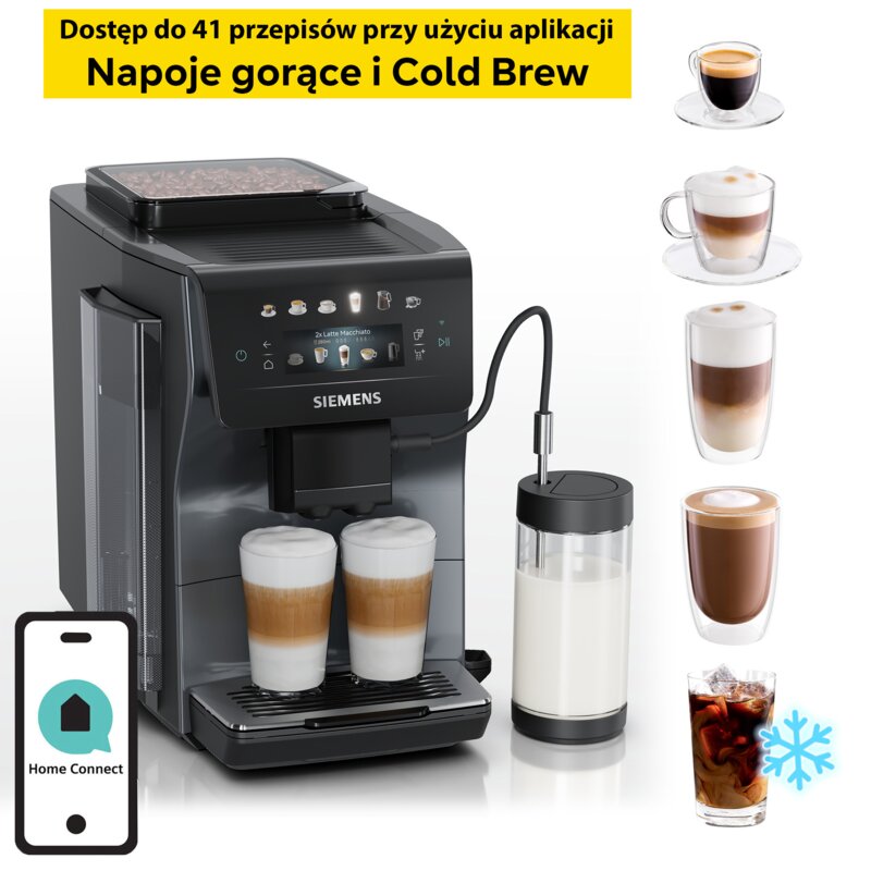Ekspres SIEMENS EQ.600 TP603EM6 iAroma (Cold Brew)
