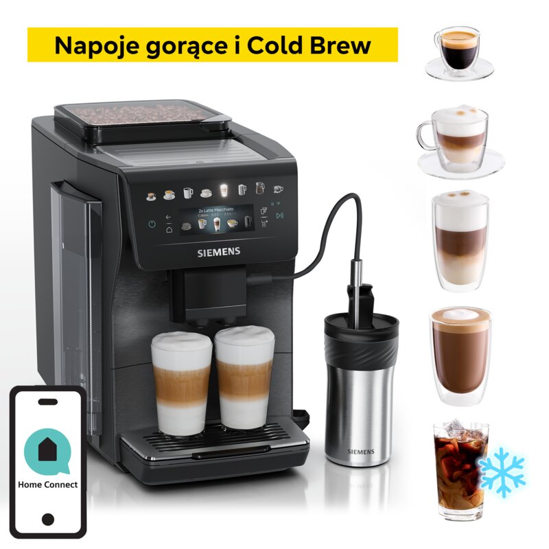 Ekspres SIEMENS EQ.600 TP607ET5 iAroma (Cold Brew)