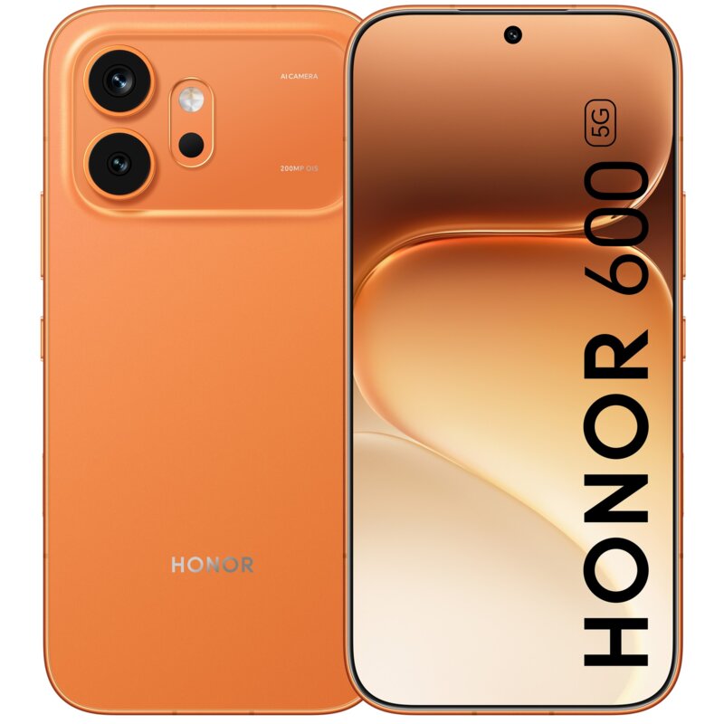 Smartfon HONOR 600 5G 8/256GB 6.57" 120Hz Pomarańczowy