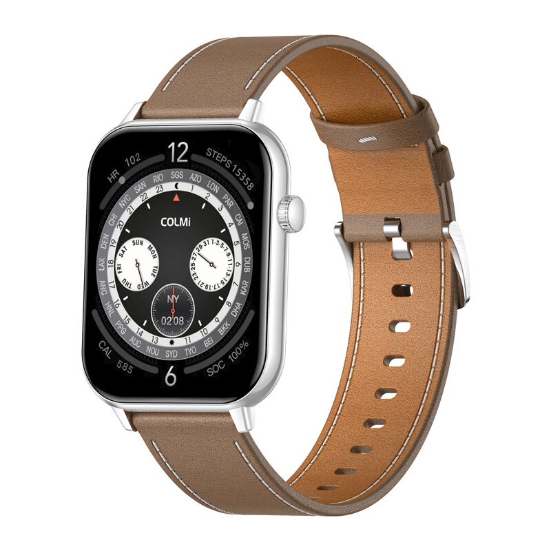Smartwatch COLMI C28 Srebrno-brązowy