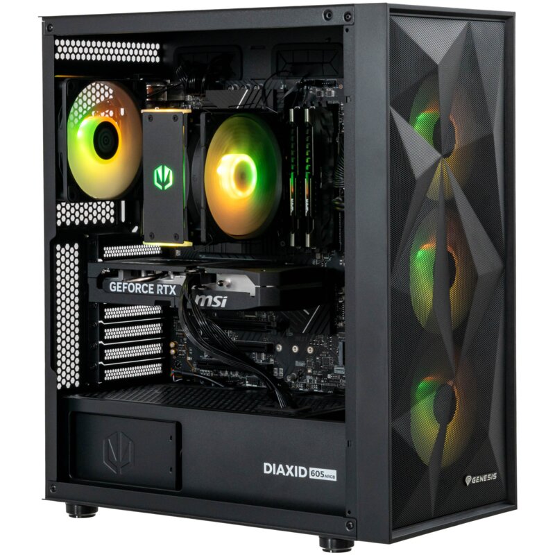 Komputer MAD DOG GENESIS-I02DR32 i5-14400F 32GB RAM 1TB SSD GeForce RTX5060Ti DLSS 4.5 Wi-Fi