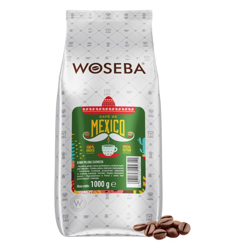 Kawa ziarnista WOSEBA Cafe de Mexico 1 kg