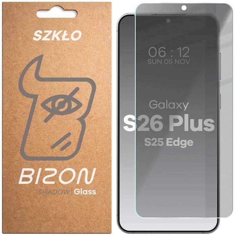 Bizon prywatyzujące Clear Shadow do Samsung Galaxy S25 Edge przyciemniane