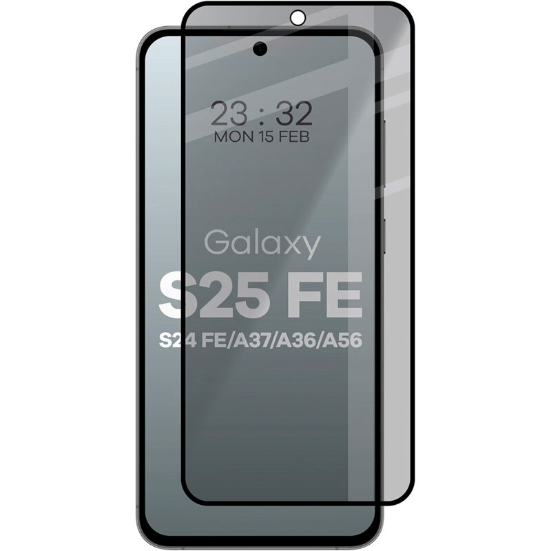 Szkło prywatyzujące BIZON Edge Shadow do Samsung Galaxy S25 FE/S24 FE/A37 5G/A36 5G/A56 5G