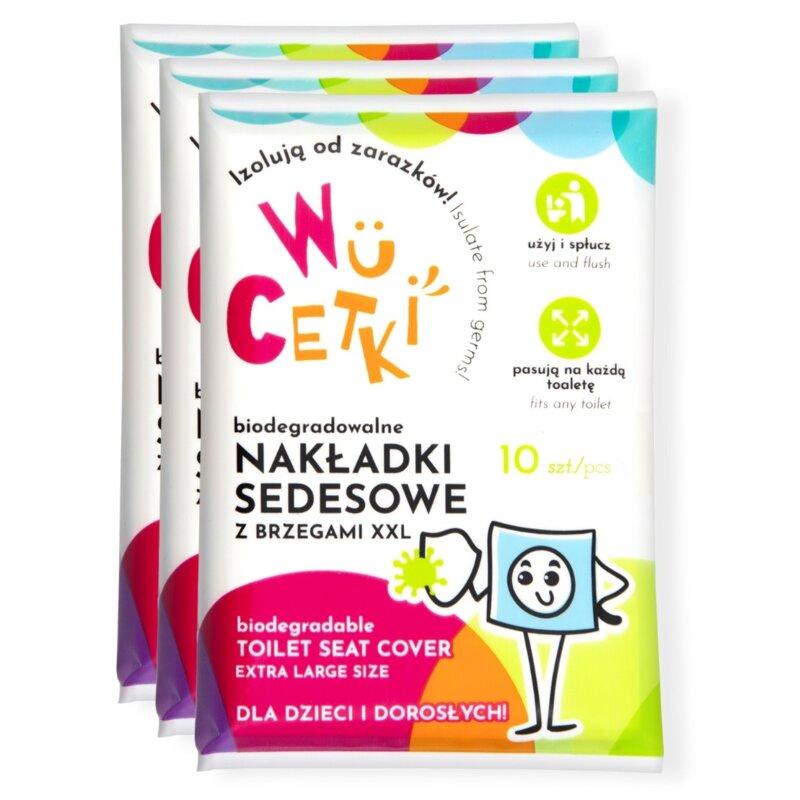 Nakładka na sedes WUCETKI 61552 xxl 3 x 10 szt.