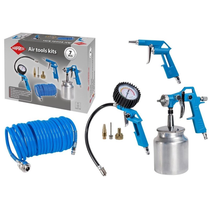 Zestaw akcesoriów pneumatycznych AIRPRESS 45897 (7 elementów)