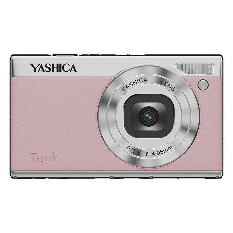 Aparat YASHICA Tank Różowy, 12Mpix, 8-krotny zoom cyfrowy, 4K 30fps