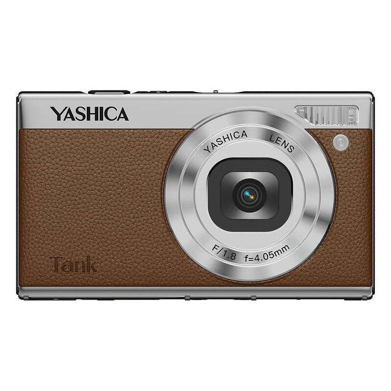 Aparat YASHICA Tank Brązowy, 12Mpix, 8-krotny zoom cyfrowy, 4K 30fps