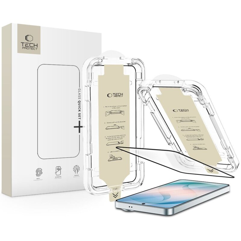 Szkło hartowane TECH-PROTECT Quick Set AR+ do Samsung Galaxy S26