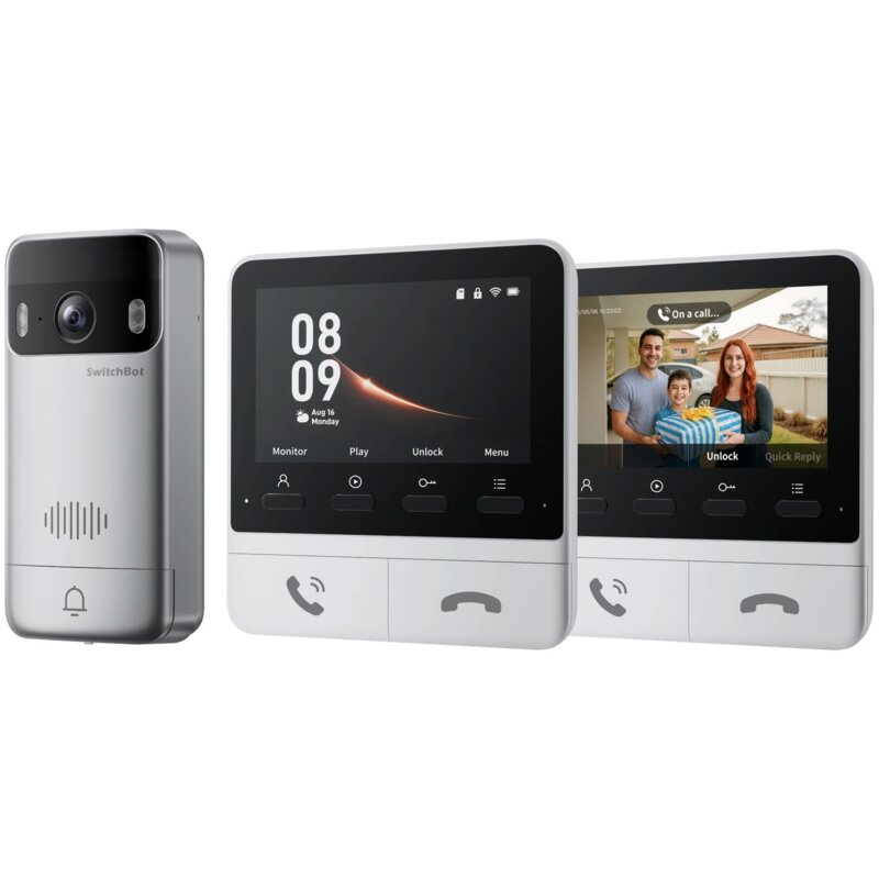 Wideodzwonek SWITCHBOT Doorbell W6702001 Wi-Fi Srebrno-czarny