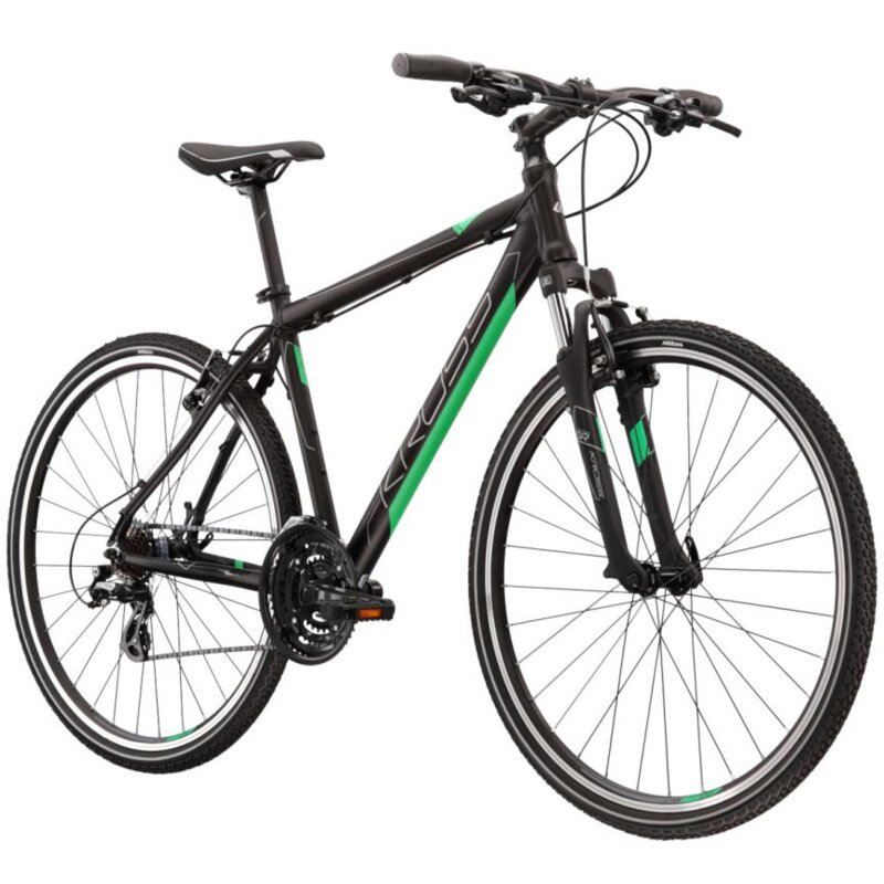 Rower crossowy KROSS Evado 2.0 M17 męski Czarno-zielony mat