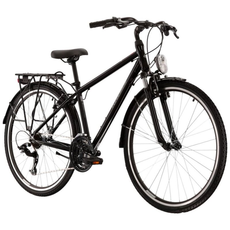 Rower trekkingowy KROSS Trans 1.0 M21 28 cali męski Czarno-szary