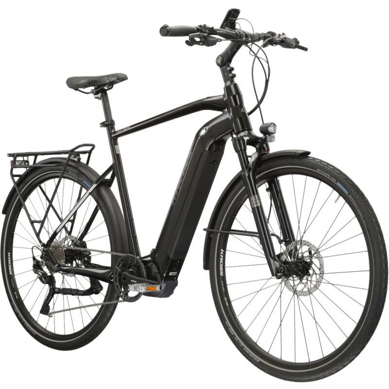 Rower elektryczny KROSS Trans Hybrid 6.0 U23 28 cali Czarno-grafitowy