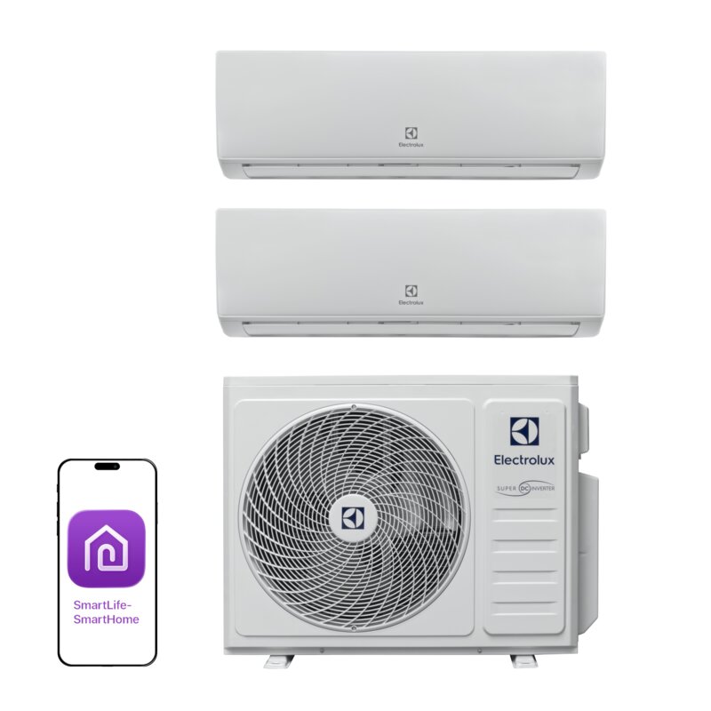 Klimatyzator Multi Split, Pompa ciepła powietrze - powietrze ELECTROLUX EACO/I-18 FMI-2/N8 + 2 x EACS/I-09 HEFMI/N8 (2 pomieszczenia)