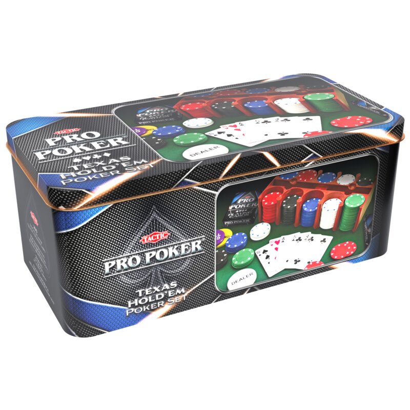 Gra karciana TACTIC Poker Pro Texas Hold'em Set 03095 18+
