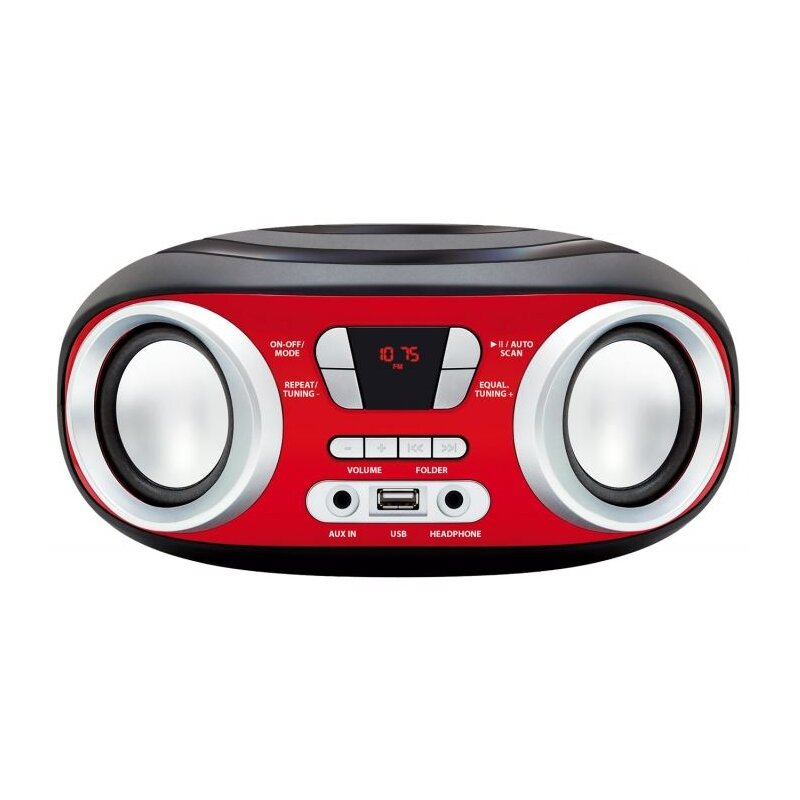 Manta MM9210BT CHILLI Bluetooth Czarno-czerwony