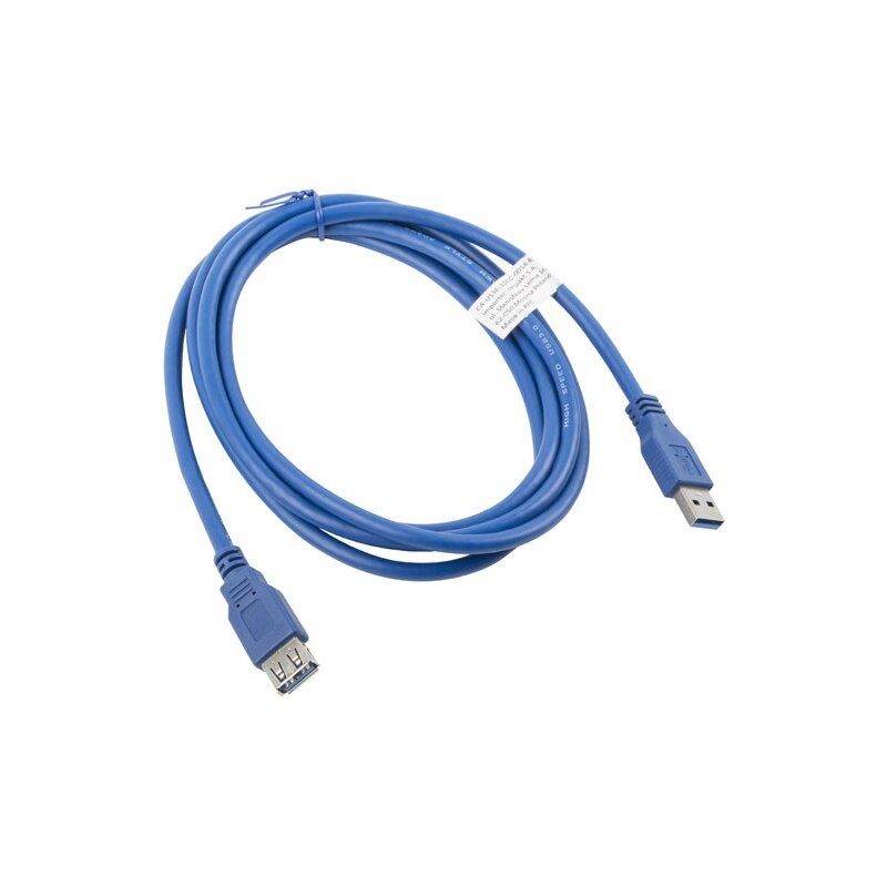 Lanberg przedłuzacz usb 3.0 am-af 1.8m (niebieski) ca-us3e-10cc-0018-b